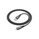 Cablu Date si Incarcare Hoco (U133), USB-A la Lightning, 2.4A, Braided, 1.2m, Black