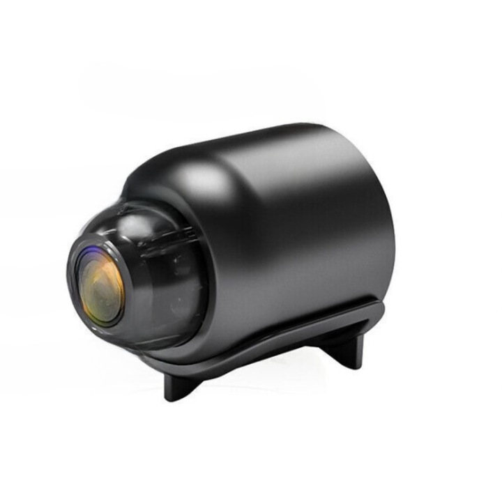 Мини камера за видеонаблюдение, 1080P, WiFi, черна, 3x3.6x4см