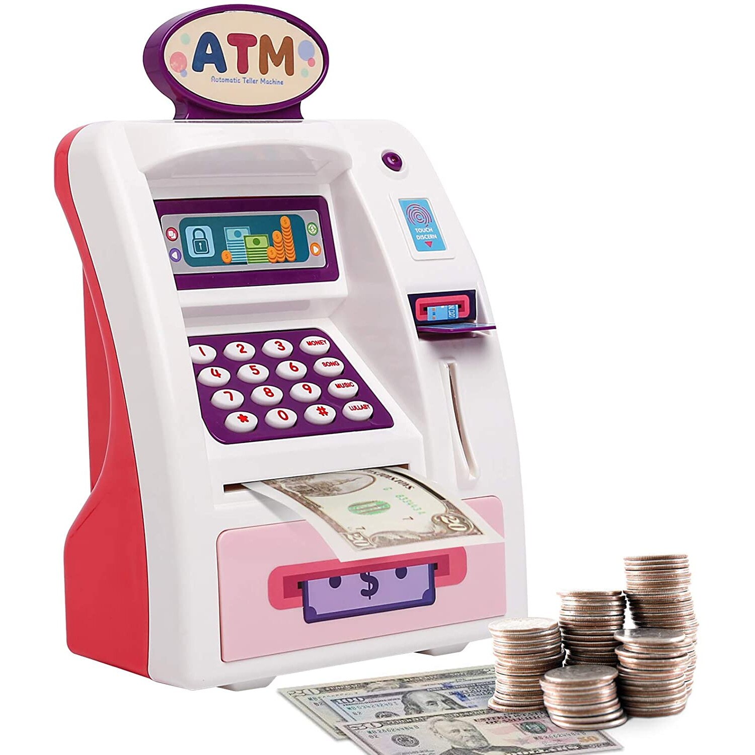 Pusculita electronica ANGMAD, model bancomat pt bacnote si monede ...