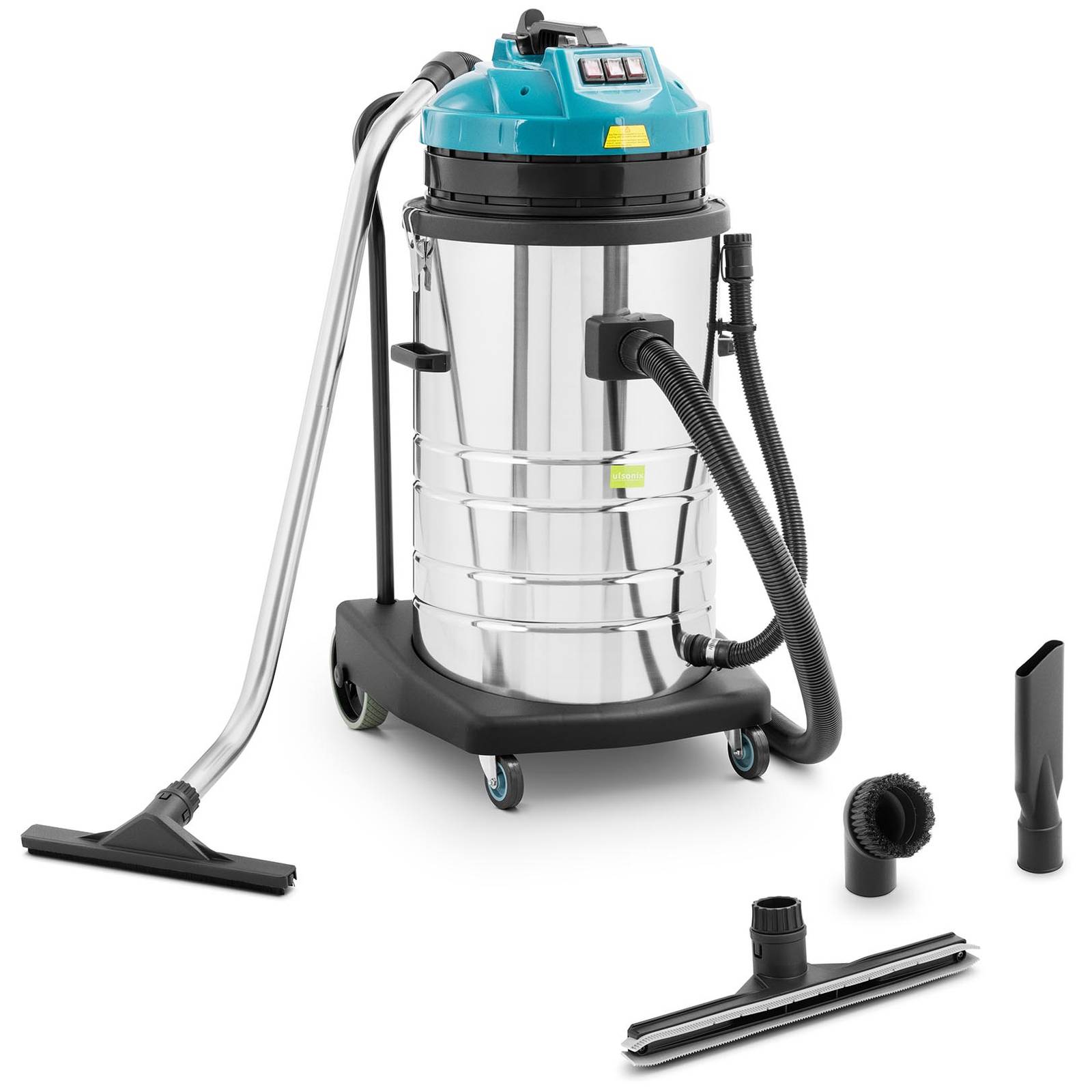 Aspirator industrial FLOORCLEAN 80PRO+, Ulsonix, 3000 W, 80 L, argintiu