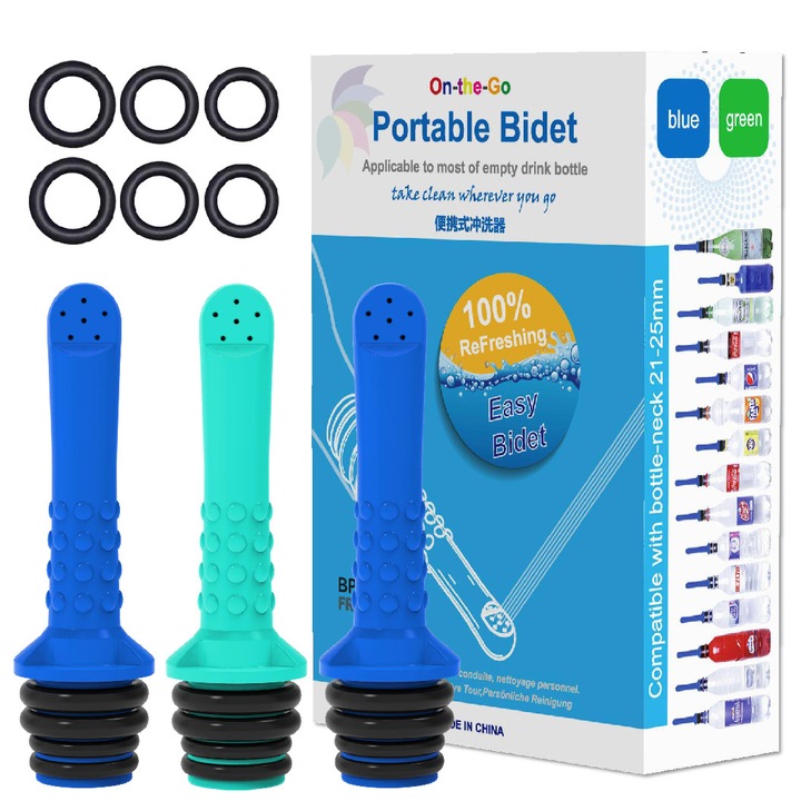 Set 9 Dus intim de calatorie portabil, Portabil si usor de folosit, reutilizabil, pentru igiena intima, OUYLAF