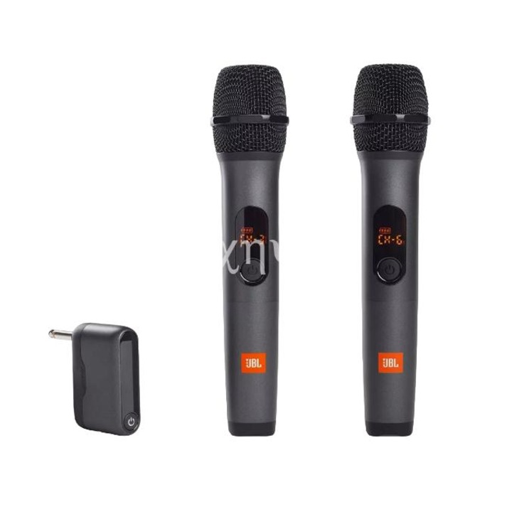 Комплект от 2 безжични микрофона JBL, черен