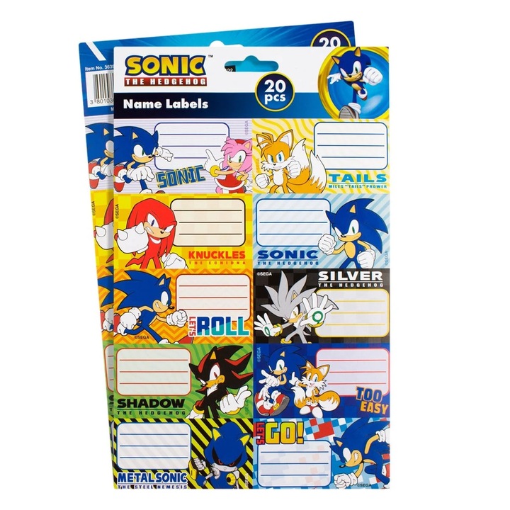 Etichete Adezive Sonic 20buc - 2file