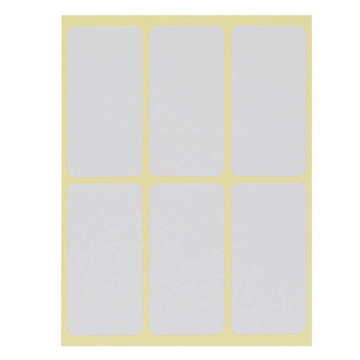 OEM Fehér öntapadó címkék, 5x2,5cm, 60db