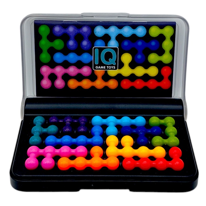 Játékkészlet IQ Game, Tetris, Műanyag, Többszínű, 14x9x2 cm