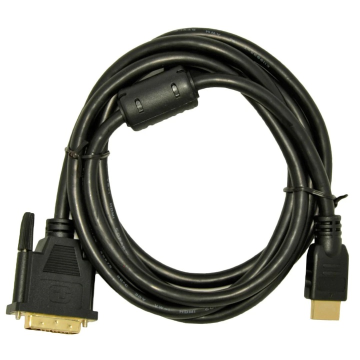 Cablu Akyga, HDMI/DVI, 1.8m, Negru