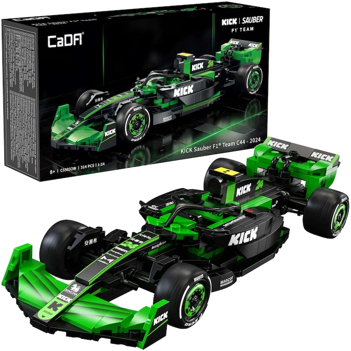 CaDA blocuri de constructie F1 Kick Sauber 314-piese masina de curse sportive C55032W
