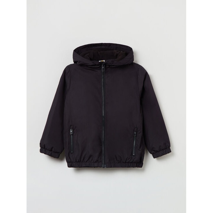 Geaca baieti, Ovs, 301104193, Poliester, 134 CM, Negru