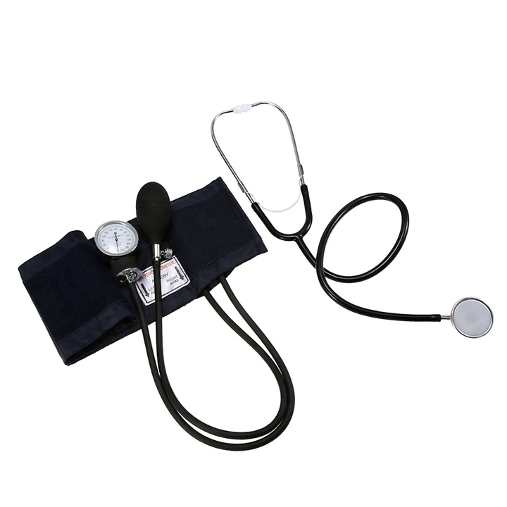 Stetoscop medical Fokelyi, set profesional, masurare precisa, 22x35cm, aluminiu, portabil