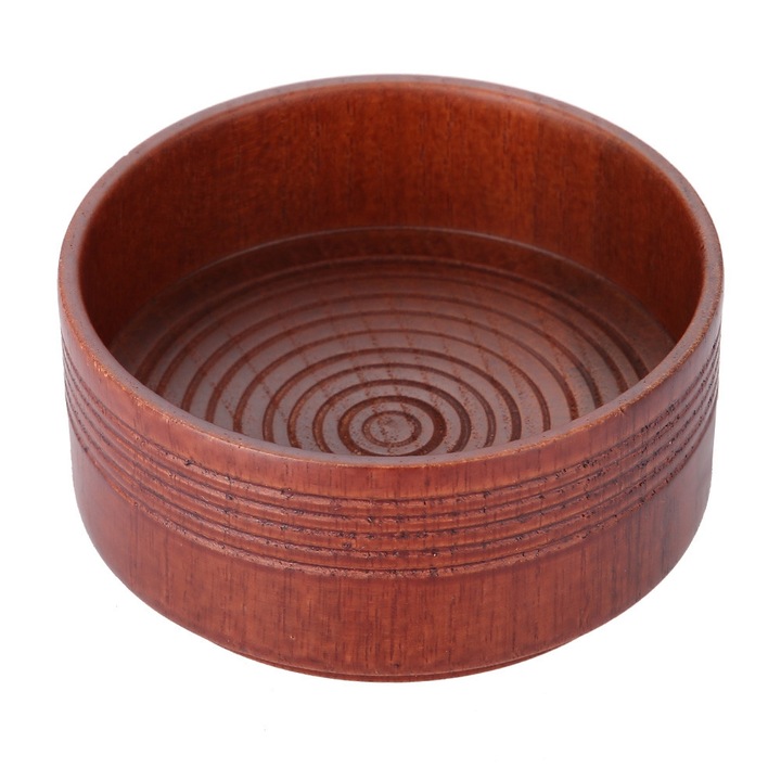 Bol de ras din lemn natural Fokelyi, 8.3x4cm, design elegant, rezistent la coroziune