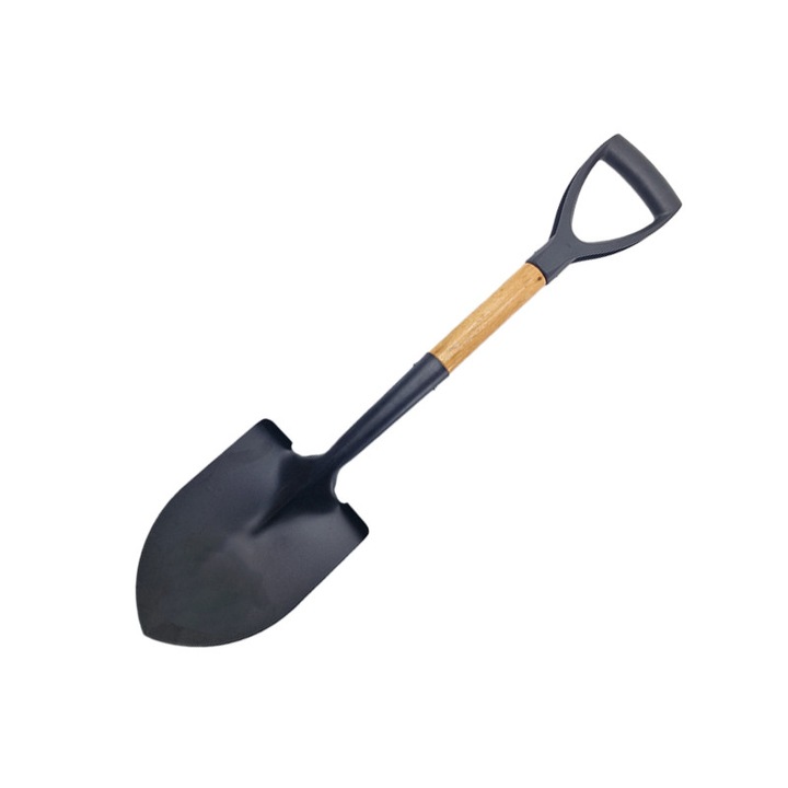 Lopata mica, Flores, negru, 690mm