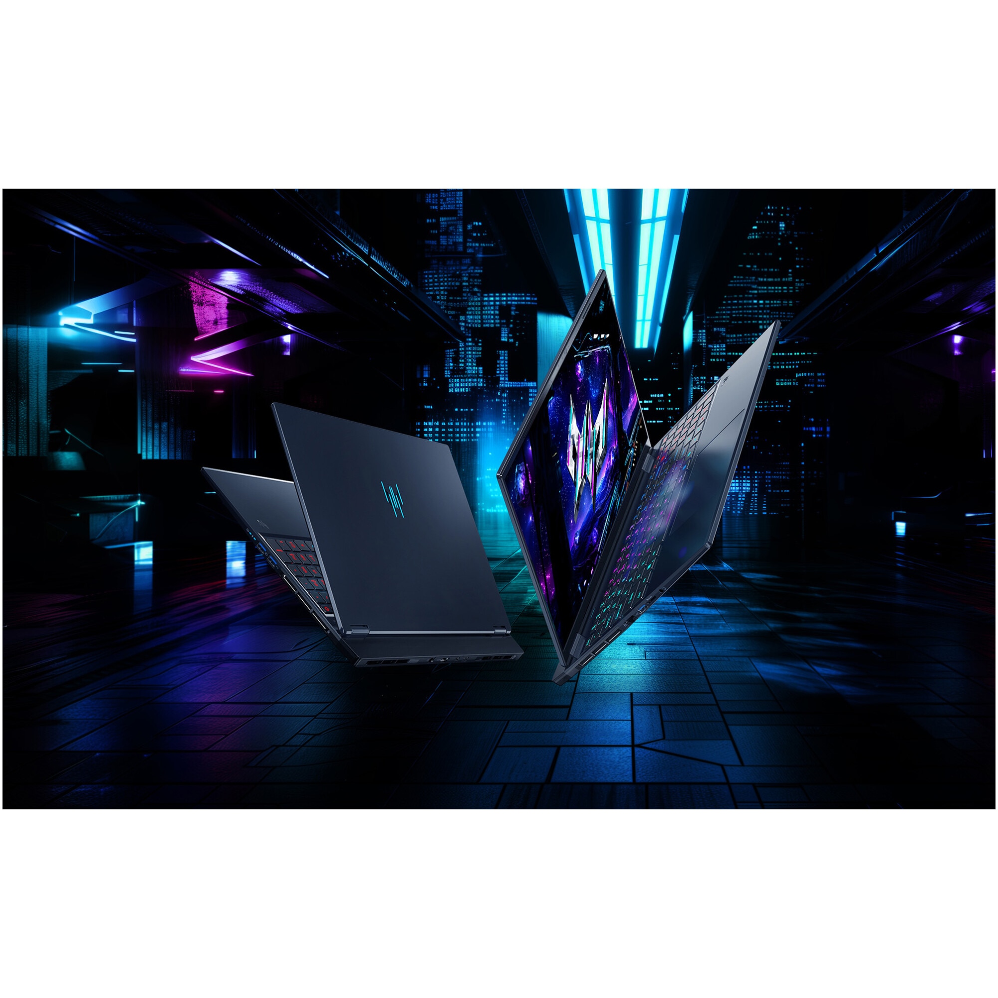 Laptop Gaming Acer Predator Helios Neo 16S AI OLED PHN16S-71-77YM cu procesor Intel® Core™ Ultra 7 255HX pana la 5.2GHz , 16'' WQXGA, OLED, 240Hz, 32GB DDR5 RAM, 1TB SSD, NVIDIA® GeForce RTX 5070 8GB GDDR7, No OS, Abyssal Black