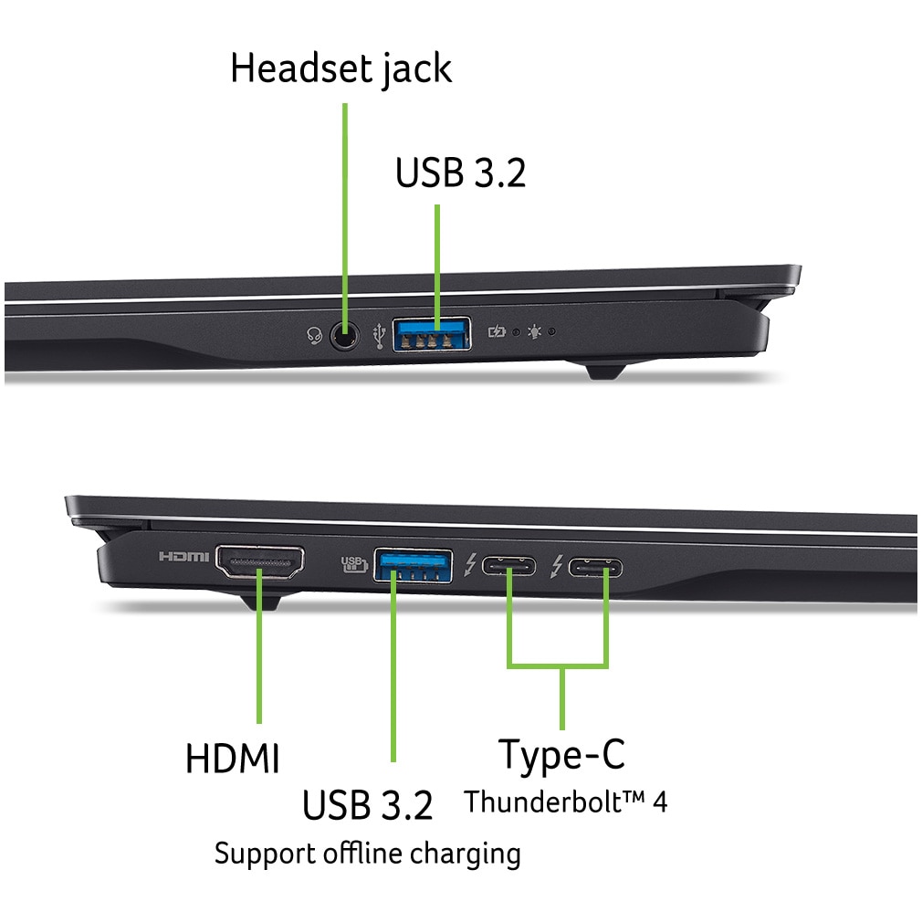Laptop Acer Swift 16 AI OLED SF16-51-54HU cu procesor Intel® Core™ Ultra 5 226V pana la 4.5GHz, 16" WQXGA+, OLED, 120Hz, 16GB LPDDR5X RAM, 1TB SSD, Intel® Arc™ Graphics 130V, Windows 11 Home, Ice Black
