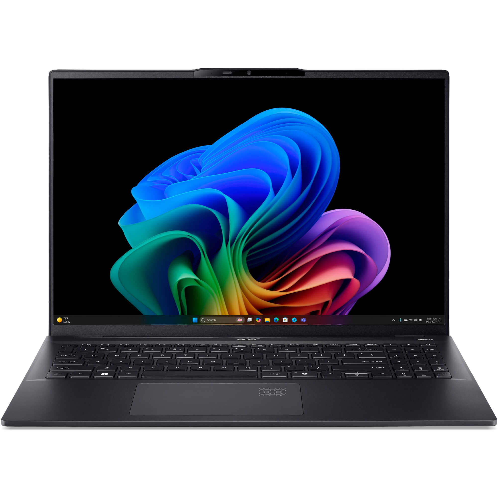 Laptop Acer Swift 16 AI OLED SF16-51-54HU cu procesor Intel® Core™ Ultra 5 226V pana la 4.5GHz, 16" WQXGA+, OLED, 120Hz, 16GB LPDDR5X RAM, 1TB SSD, Intel® Arc™ Graphics 130V, Windows 11 Home, Ice Black