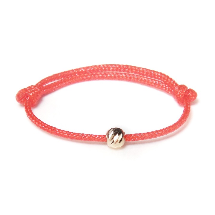 Inel reglabil cu bila din aur 14k