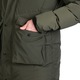 Jacheta izolata casual barbateasca cu gluga 3D fixa Domenico M darkgreen