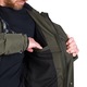 Jacheta izolata casual barbateasca cu gluga 3D fixa Domenico M darkgreen
