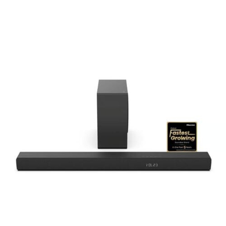 Аудио система, Hisense HS3100, 6-speaker surround sound system, 480W Total Output Power, 6.5їWireless subwoofer, Rea