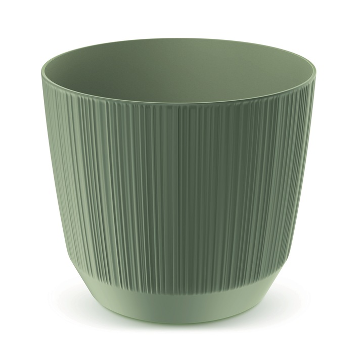 Ghiveci de flori, Edanti, 14.6 Cm, Plastic, Ryfo, Verde
