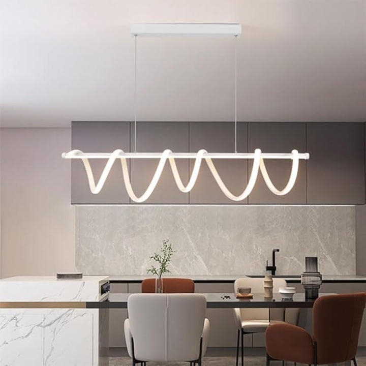 JIJU® LED полилей бял 94W с дистанционно управление светлина/студено/топло/неутрално