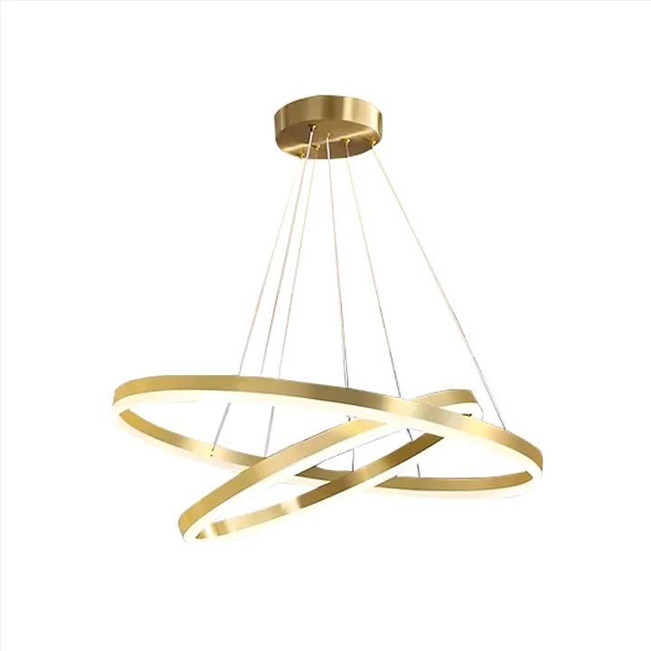 Lustra SUEVA® LED Minimalist Ring cu Telecomanda wifi 2.4G Gold lumina/rece/calda/neutra intensitate reglabila