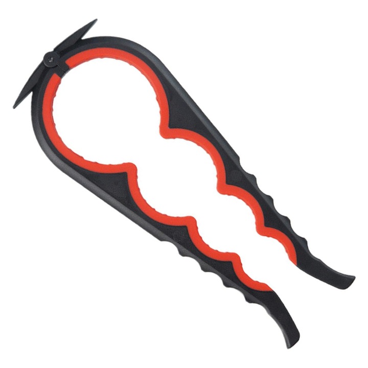 Kézi konzervnyitó, fekete/piros