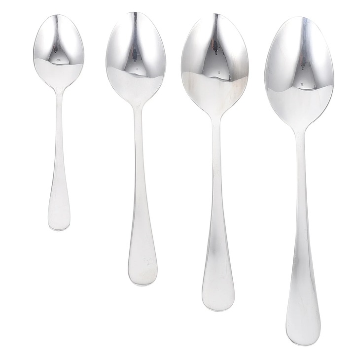 Set 8 linguri inox, maner, argintiu, 20.5x4.3x0.5cm