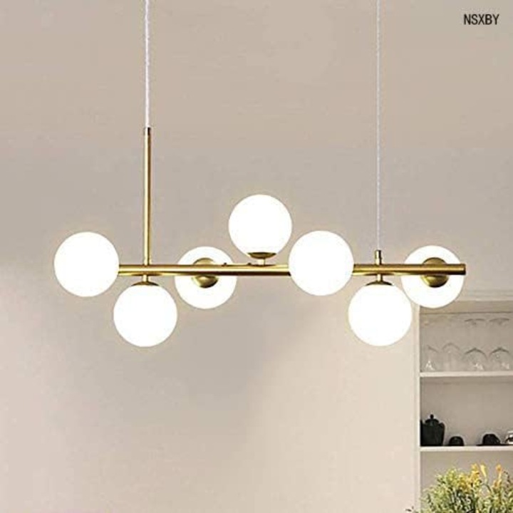 Lustra SUEVA® LED cu 7 Glob Alb Mat G9 Becurile Nu Sunt Incluse