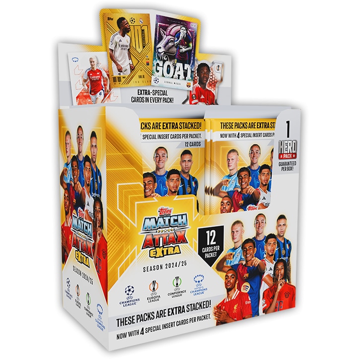 Cutie 24 pachete cartonase - Match Attax Extra 2025 - Full Box