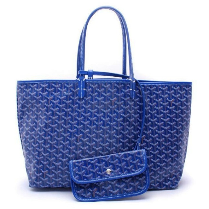 Női kézitáska, nagykapacitású válltáska, pu, világoskék, 57x31cm