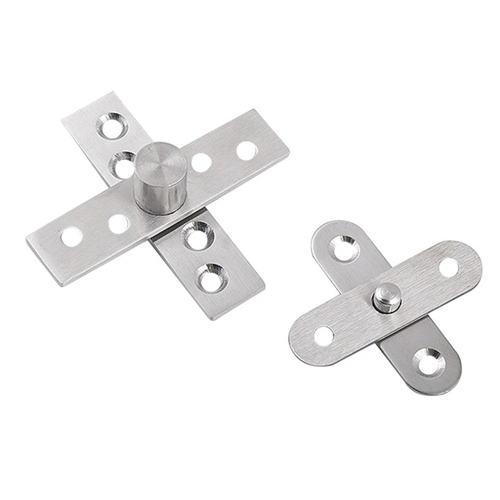 Balamale rotative YANYXR din otel inoxidabil, 7.4x1.75x1.4cm, argintiu