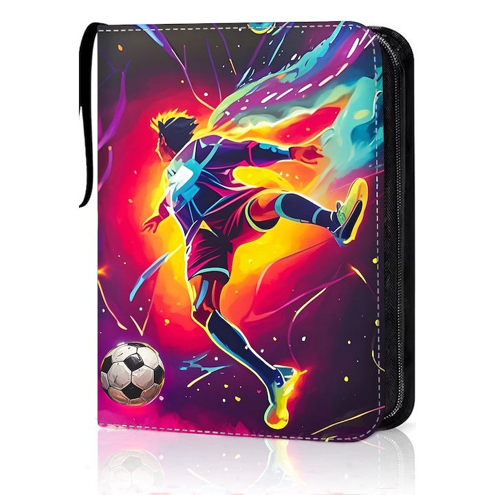 Album pentru carti de joc Sparkle Tmax, 4 compartimente, 100 pagini, capacitate 400 carti