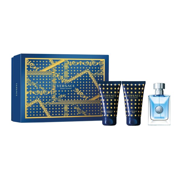 Set Versace Pour Homme Xmas, Barbati: Apa de Toaleta 50 ml + sampon 50 ml + after shave balsam 50 ml