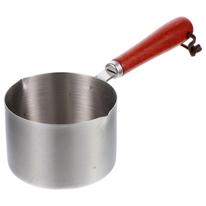 Cratita mica YANYXR inox maner lemn 22x10.8x6.6cm 500ml