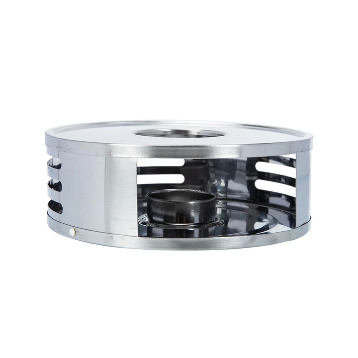 Incalzitor ceainic ZYBLSSBB inox 15.5x15.5x5.2cm argintiu