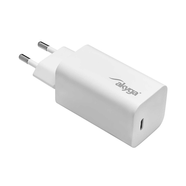 Akyga AK-CH-23 USB-s töltőkészülék 65 W Beltér Kimeneti áram (max.) 3.25 A 1x USB-C® Kimenetek száma: 1 x (AK-CH-23)