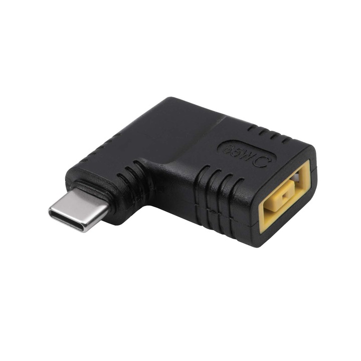 USB-C адаптер Akyga AK-ND-D03, 65W, компактен, за лаптопи