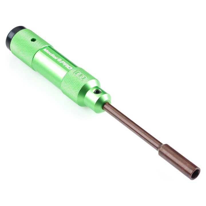 Medial Pro csavarhúzó 6.0 mm, alumínium nyél, méretek 97x21 mm, műanyag dobozban