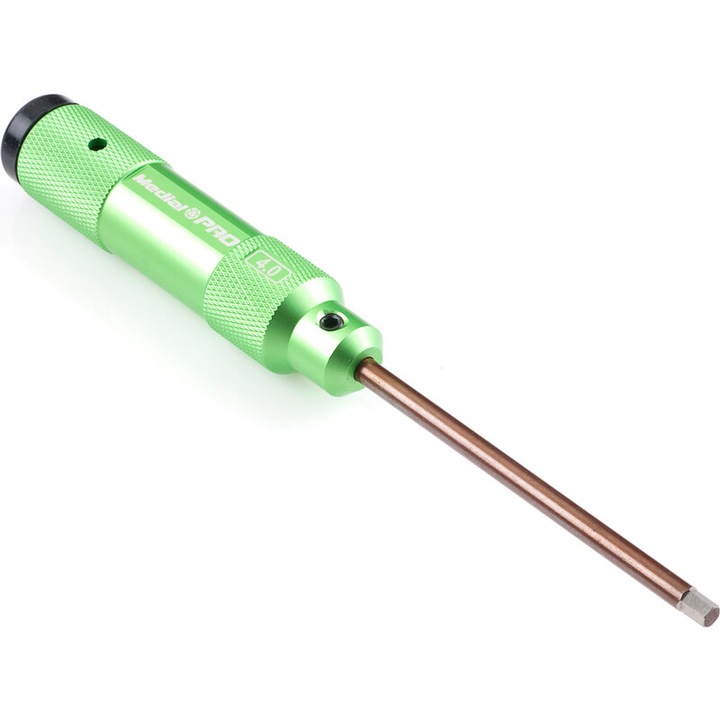 Medial Pro 4.0 mm-es imbusz csavarhúzó, alumínium nyéllel, 97 mm hosszú, készlet