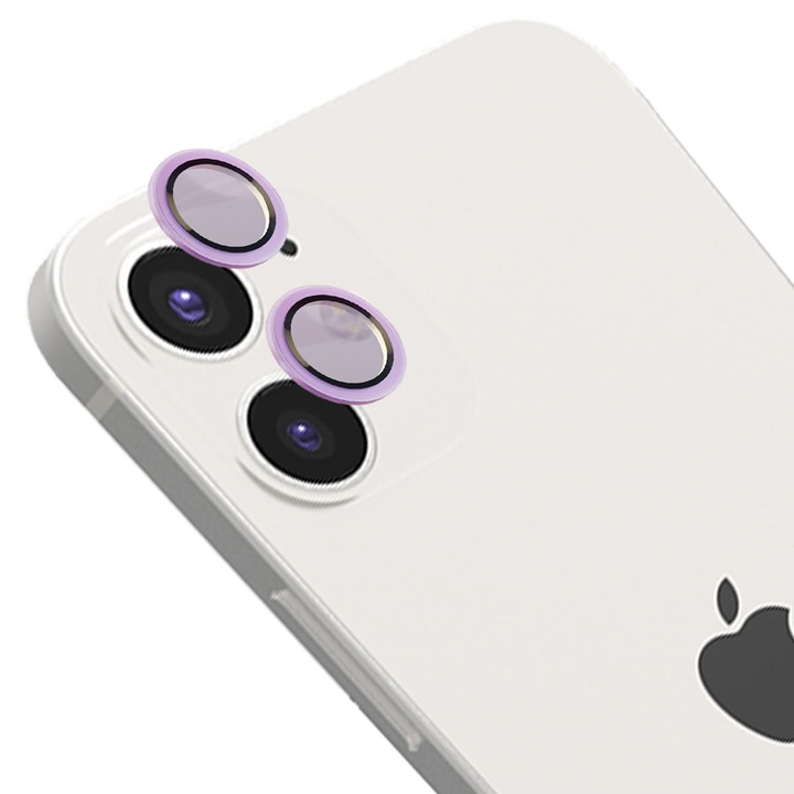 Kameraüveg Bizon Glass Snap Lens kompatibilis iPhone 12 / 12 Mini / 11, Lila