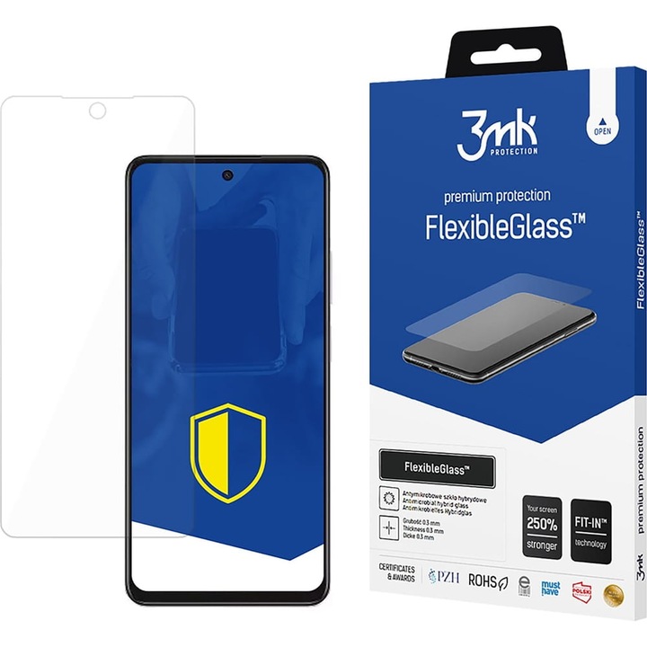 Folie protectie telefoane 3MK FlexibleGlass hibrid 7H, pentru Oppo A40/A40M/A3 4G, 274044