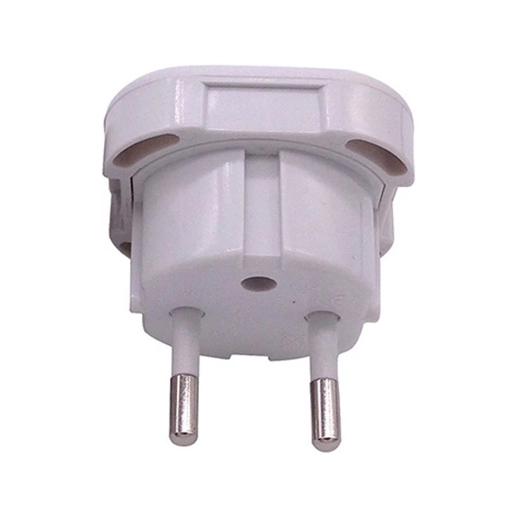 YANYXR UK-EU utazó adapter, fehér, 10A 16A 240V