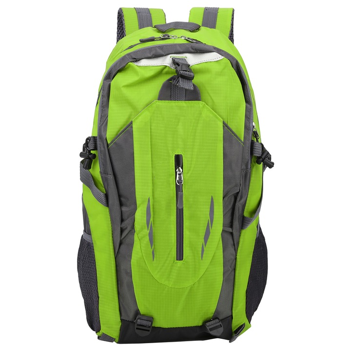 Rucsac de calatorie in aer liber, geanta de alpinism impermeabila si respirabila, cu capacitate mare, curele de umar reglabile si nailon de inalta calitate (40L, verde) Enforose