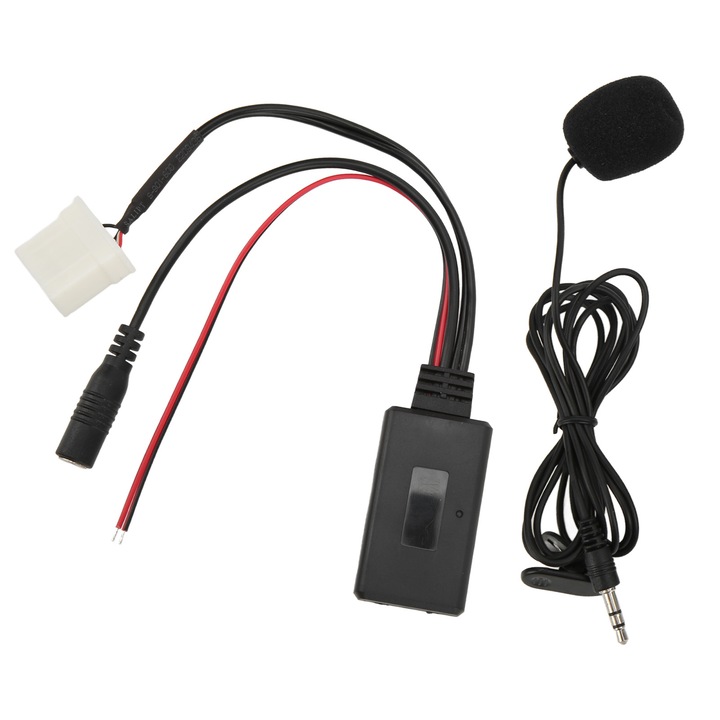 TNEAYWHE Bluetooth AUX adapter Mazda-hoz, egyszerű csatlakozás, több formátumot támogat, fekete