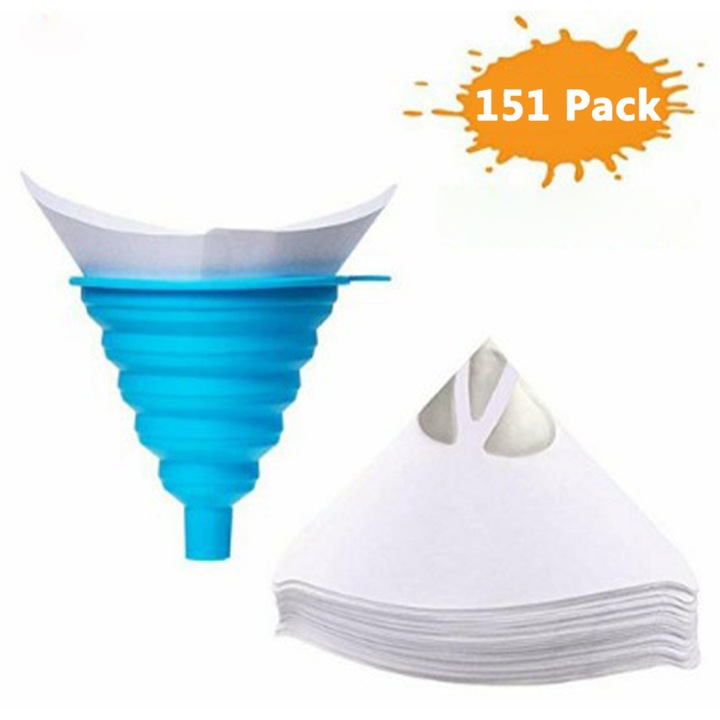 Set palnii din silicon pentru filtru de vopsea auto, Enforose, Alb