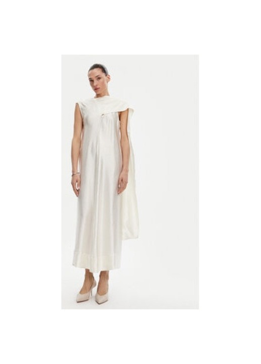 Női ruha, Birgitte Herskind, 304928192, Acetát, Fehér, Fehér