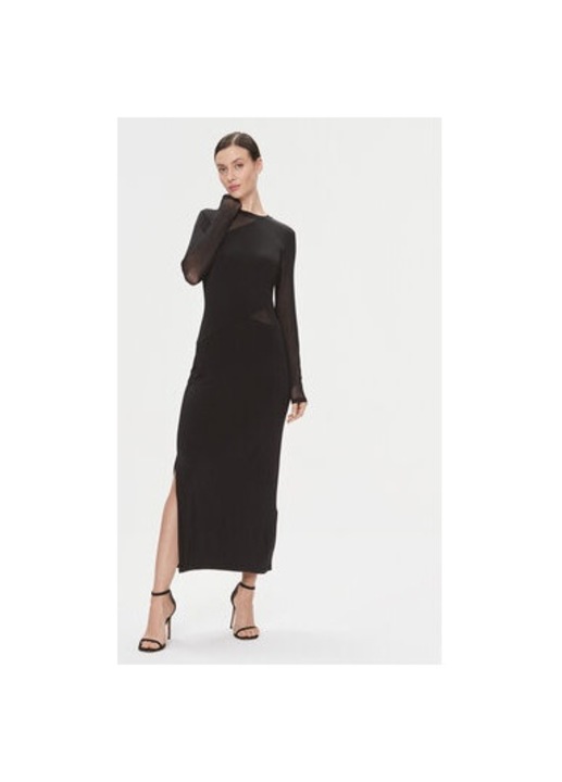 Női ruha, Bruuns Bazaar, 303666392, viszkóz, fekete, Fekete