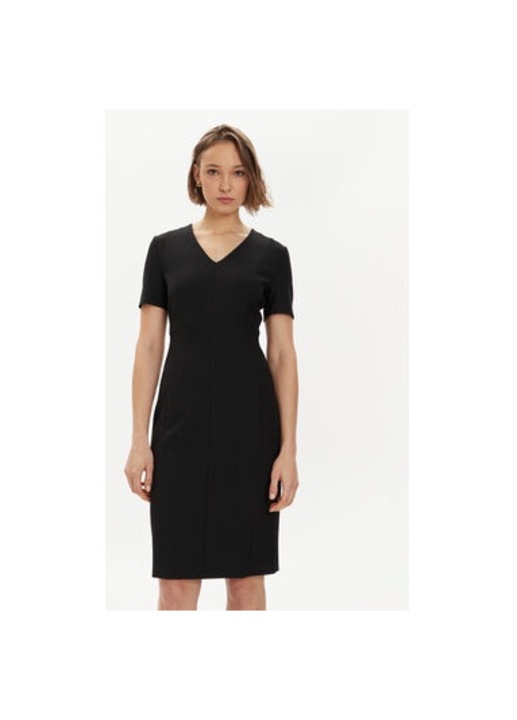 Rochie dama, Boss, 302401383, Viscoza/Poliester, Negru, Negru, 36