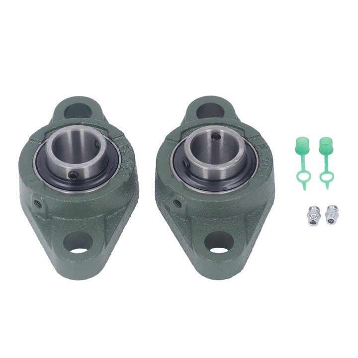 Set 2 buc. Rulment cu flansa pentru bloc de perna, Enforose, fonta, otel, 2.5cm