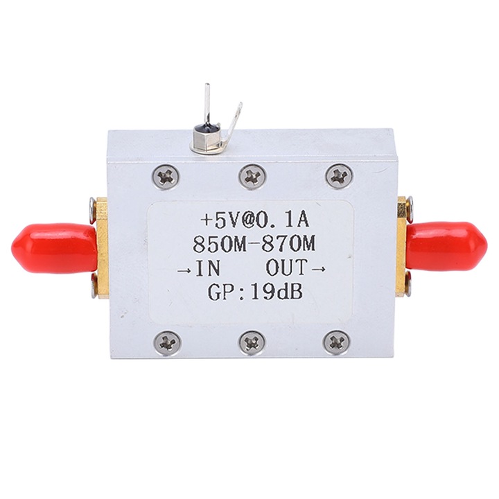 Amplificator RF Enforose 850-870MHz 19dB, Carcasa din aluminiu, Interfata SMA K